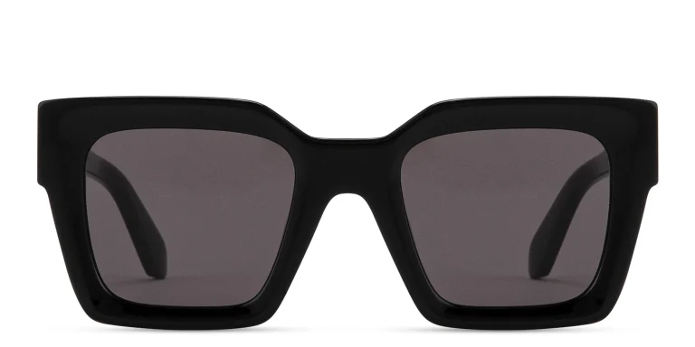 Shop OFF WHITE Jackson Unisex Square Sunglasses in Black online.