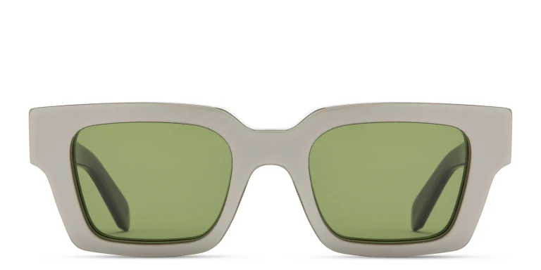 Shop OFF WHITE Virgil Unisex Square Sunglasses in Brown online.