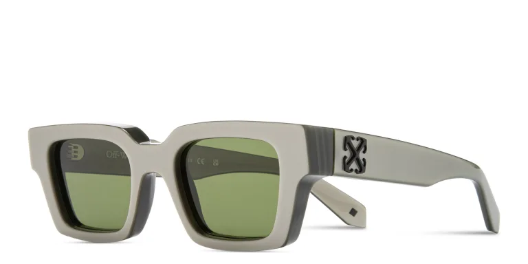 Shop OFF WHITE Virgil Unisex Square Sunglasses in Brown online.