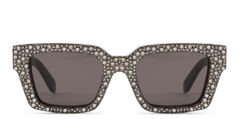 Shop OFF WHITE Virgil Unisex Square Sunglasses in Black online.