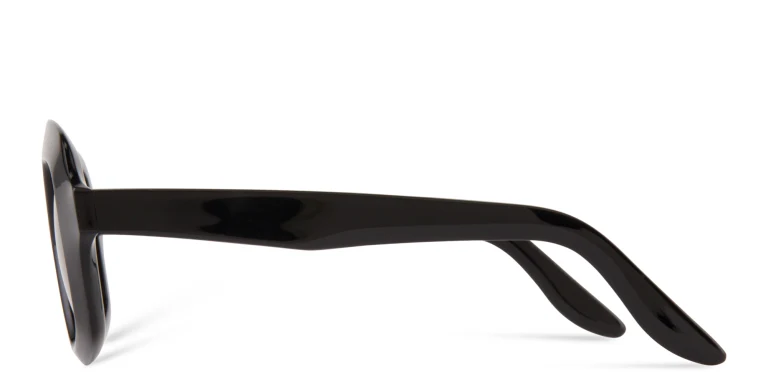 Shop LAPIMA Cecilia Irregular Sunglasses in Black online.