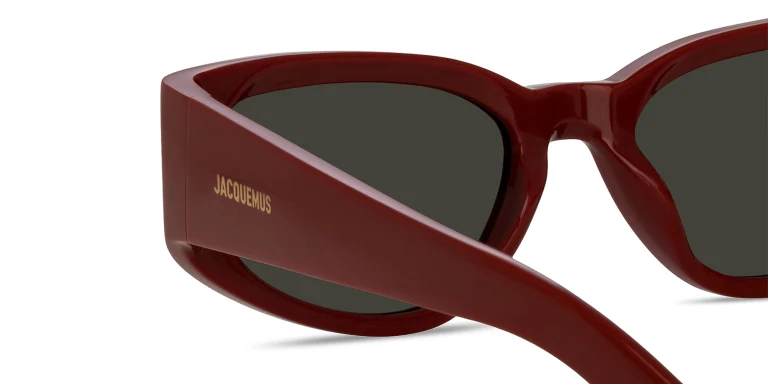 Shop JACQUEMUS Gala Cat-Eye Sunglasses in Red online.