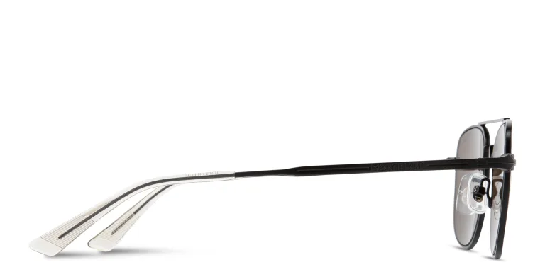 Shop MONTBLANC Nib Aviator Sunglasses in Black online.