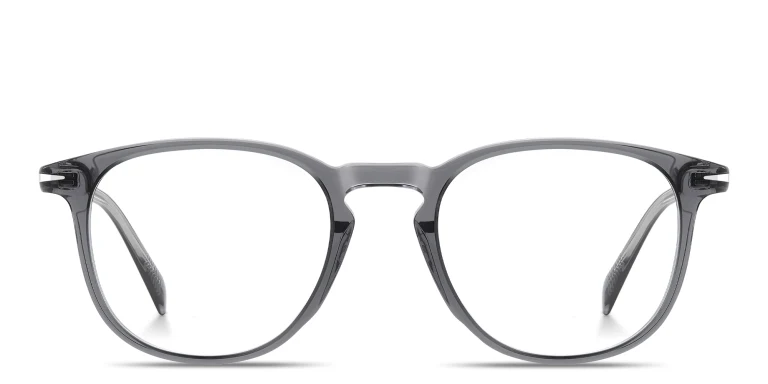 Shop DAVID BECKHAM Talisman Pillow Eyeglasses in Grey online.