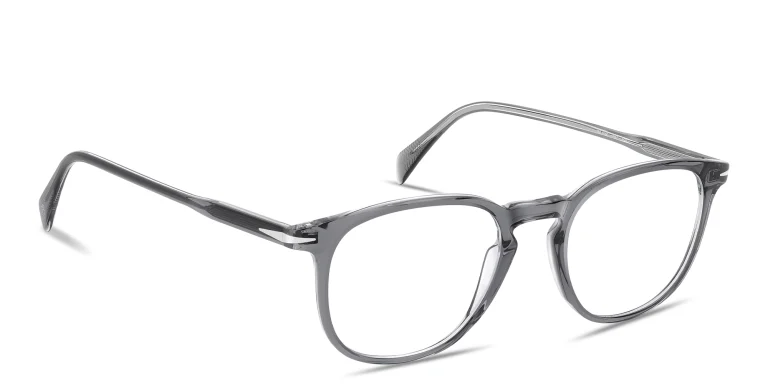 Shop DAVID BECKHAM Talisman Pillow Eyeglasses in Grey online.