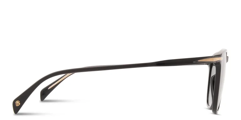 Shop DAVID BECKHAM Talisman Square Sunglasses in Black online.