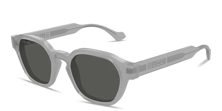 Shop GUCCI La Piscine Panthos Sunglasses in Grey online.
