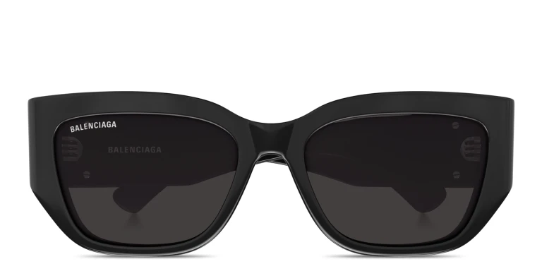 Shop BALENCIAGA BB Logo Cat-Eye Sunglasses in Black online.