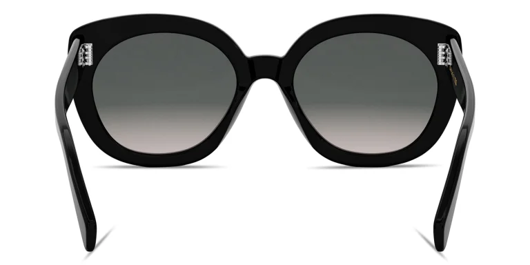 Shop CELINE CELINE 3 Dots Butterfly Sunglasses in Black online.