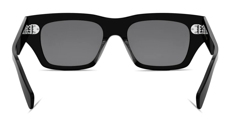 Shop CELINE CELINE 3 Dots HD Geometric Sunglasses in Black online.