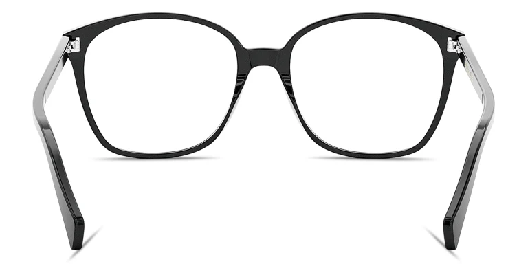 Shop CELINE CELINE Thin Geometric Eyeglasses in Black online.