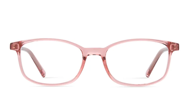 Shop EYE'M Kids Rectangle Eyeglasses in Pink online.
