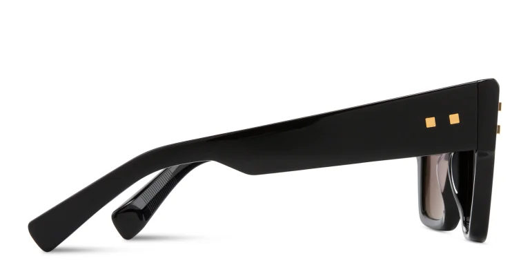 Shop BALMAIN B-Army Unisex Square Sunglasses in Black online.