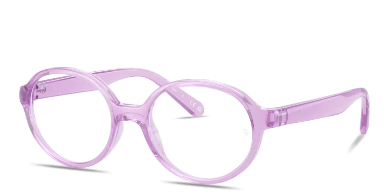 Shop Ray-Ban Junior Optics Kids Bio-Based Panthos Eyeglasses in Purple online.