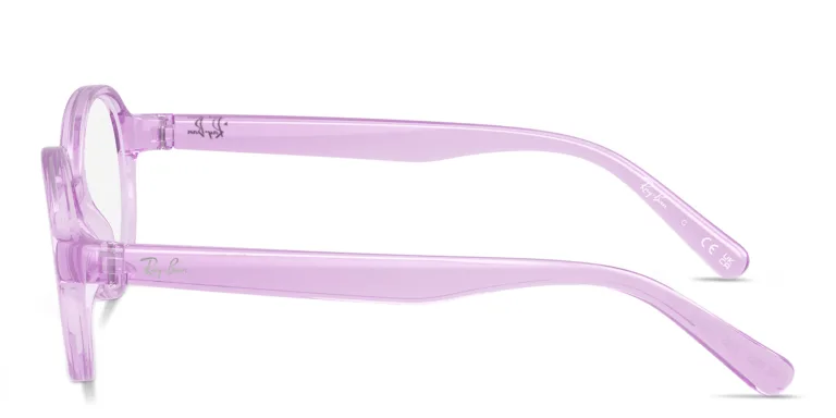 Shop Ray-Ban Junior Optics Kids Bio-Based Panthos Eyeglasses in Purple online.