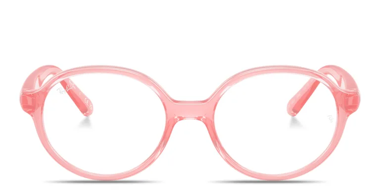 Shop Ray-Ban Junior Optics Kids Bio-Based Panthos Eyeglasses in Pink online.
