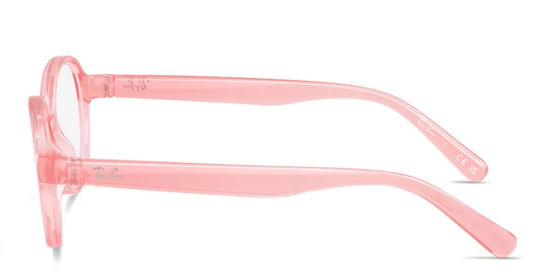 Shop Ray-Ban Junior Optics Kids Bio-Based Panthos Eyeglasses in Pink online.