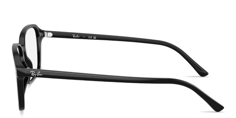 Shop Ray-Ban Raimond Optics Unisex Square Eyeglasses in Black online.