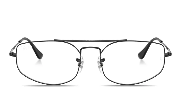 Shop Ray-Ban Explorer 5 Optics Unisex Wide Irregular Eyeglasses in Black online.