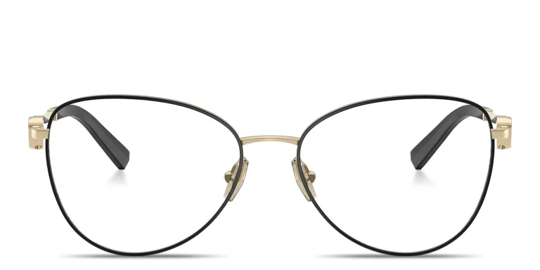 Shop TIFFANY Return To Tiffany Pilot Eyeglasses in Black online.