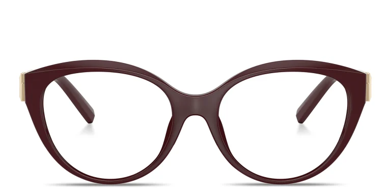 Shop TIFFANY Tiffany T Cat-Eye Eyeglasses in Red online.