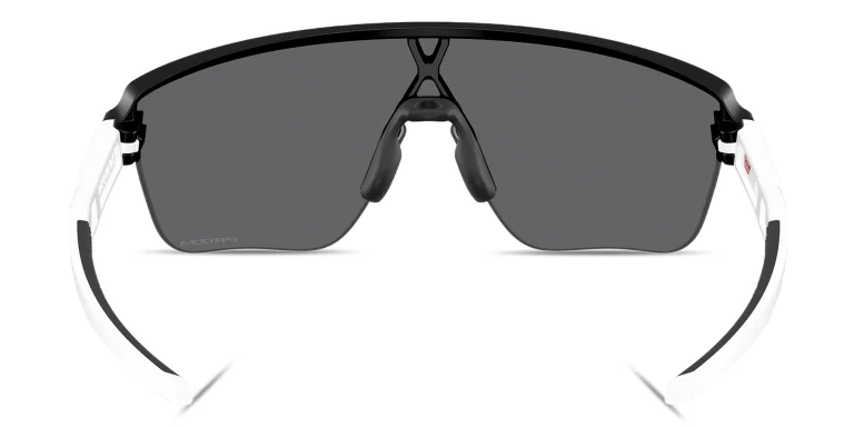 Shop Oakley Corridor SQ Half-Rim Rectangle Sunglasses in Black online.