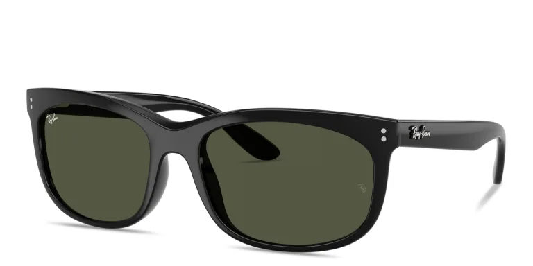 Shop Ray-Ban Balorette Unisex Pillow Sunglasses in Black online.