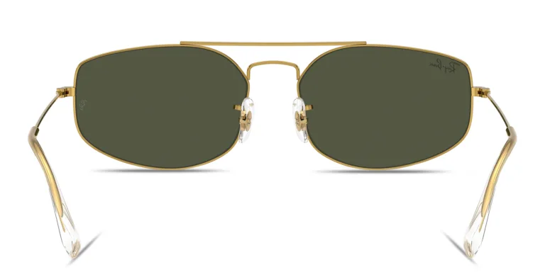Shop Ray-Ban Explorer 5 Unisex Irregular Sunglasses in Gold online.