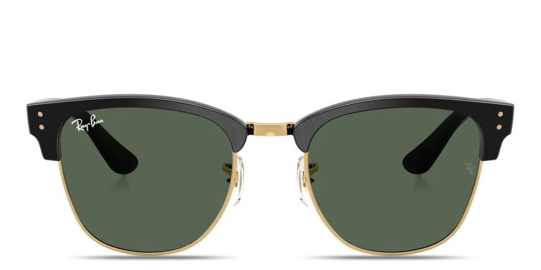 Shop Ray-Ban Clubmaster Reverse Unisex Square Sunglasses in Black online.