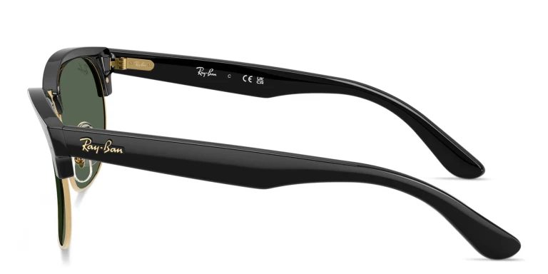 Shop Ray-Ban Clubmaster Reverse Unisex Square Sunglasses in Black online.