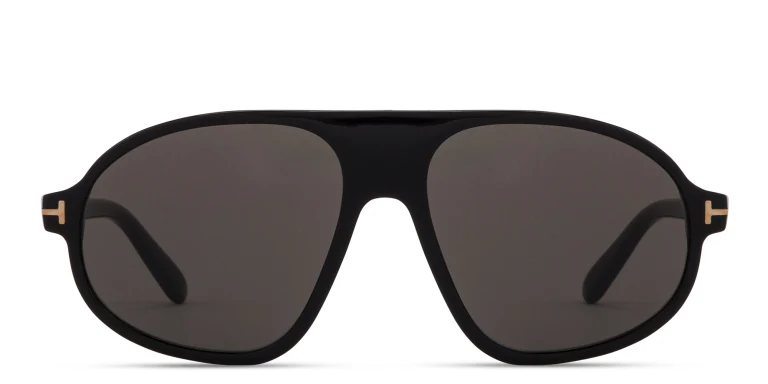 Shop TOM FORD Erol Pilot Sunglasses in Black online.