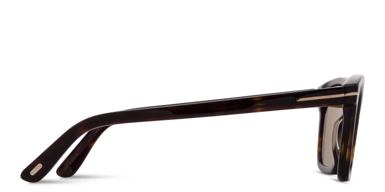 Shop TOM FORD Barron Square Sunglasses in Havana online.