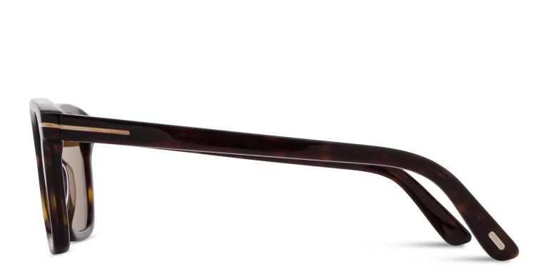 Shop TOM FORD Barron Square Sunglasses in Havana online.