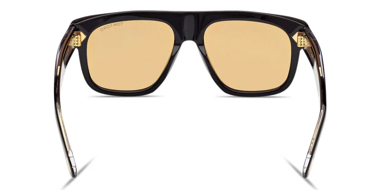 Shop TOM FORD Icon Pilot Sunglasses in Black online.