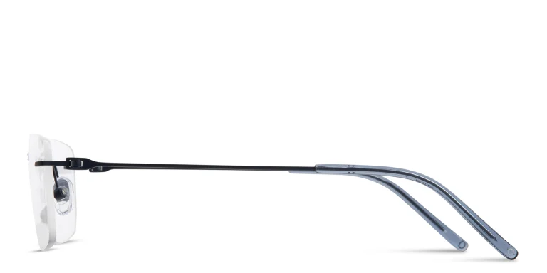 Shop MONOSTROM Rimless Rectangle Eyeglasses in Blue online.