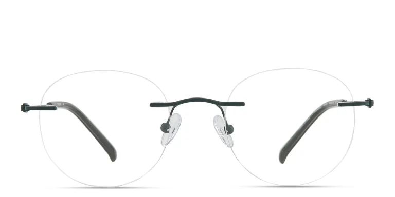 Shop MONOSTROM Rimless Panthos Eyeglasses in Green online.