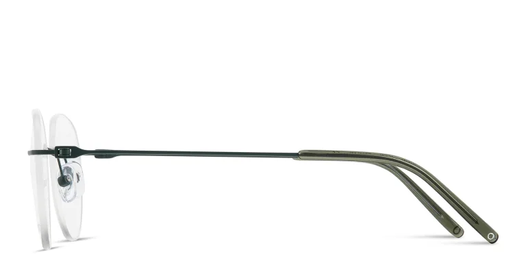 Shop MONOSTROM Rimless Panthos Eyeglasses in Green online.