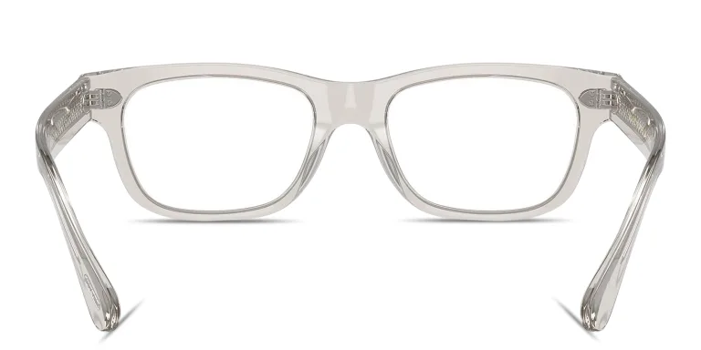 Shop OLIVER PEOPLES Rosson Unisex Rectangle Eyeglasses in Grey online.