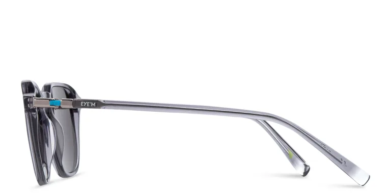 Shop EYE'M Square Sunglasses in Grey online.