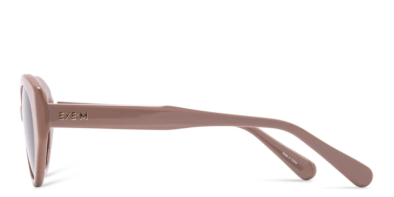 Shop EYE'M Cat-Eye Sunglasses in Beige online.