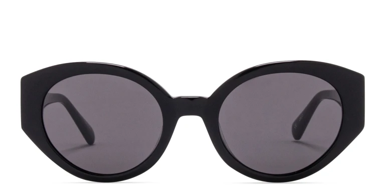 Shop EYE'M Cat-Eye Sunglasses in Black online.