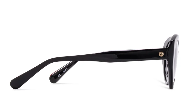 Shop EYE'M Cat-Eye Sunglasses in Black online.