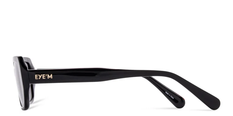 Shop EYE'M Rectangle Sunglasses in Black online.