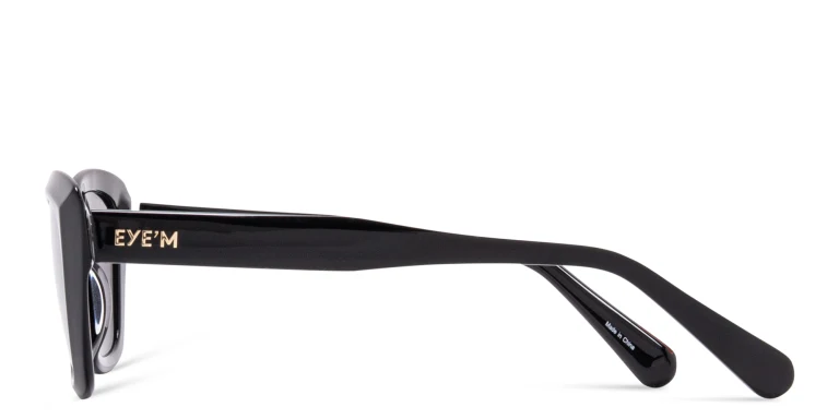 Shop EYE'M Cat-Eye Sunglasses in Black online.