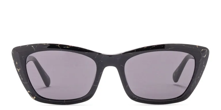 Shop EYE'M Cat-Eye Sunglasses in Black online.
