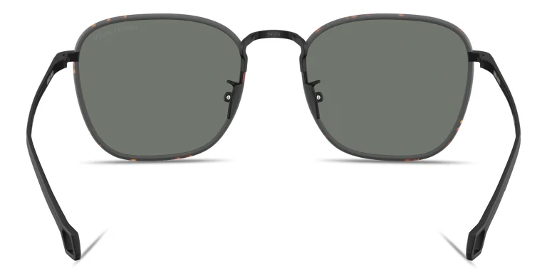 Shop GIORGIO ARMANI Visionary Luxury Square Sunglasses in Black online.
