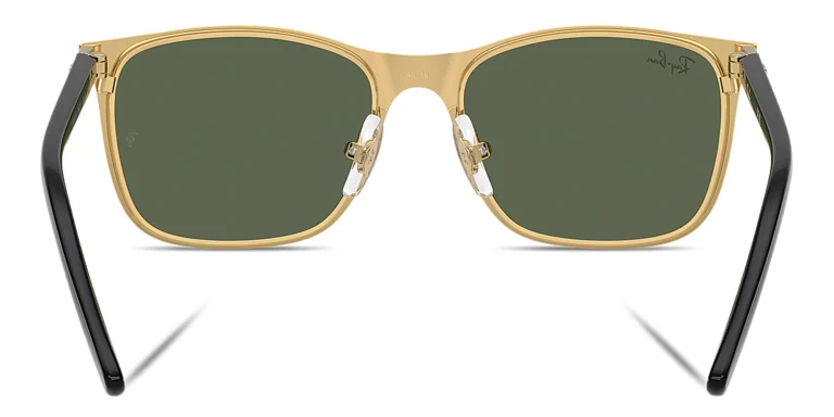 Shop Ray-Ban Junior Kids Core Square Sunglasses in Black online.