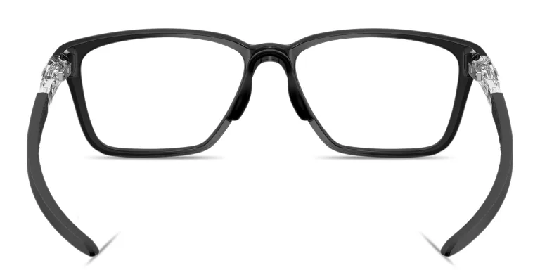 Shop Oakley Double Down Wide Square Eyeglasses in Black online.