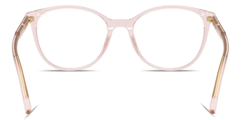 Shop Dolce & Gabbana Logo-Print Cat-Eye Eyeglasses in Pink online.