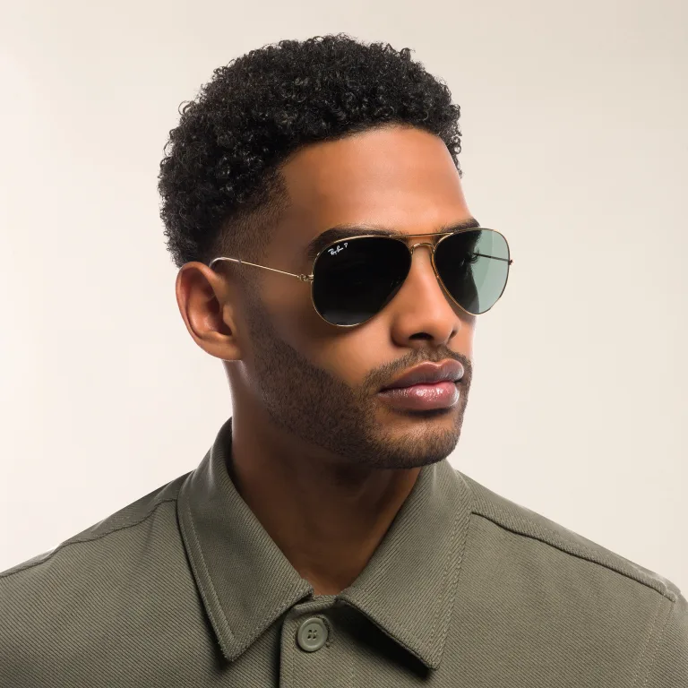Shop Ray-Ban Pilot Classic Sunglasses in Gold online.